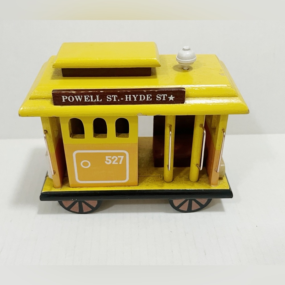Vintage Schmid Train Trolley Music Box I Left My Heart in San Francisco